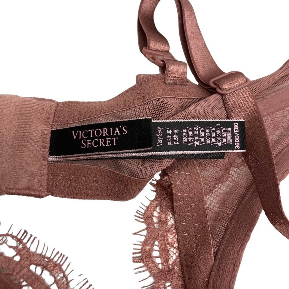 Victoria's‎ Secret Women's Bra Sz 36DD Pink Mauve Lace - Picture 4 of 5